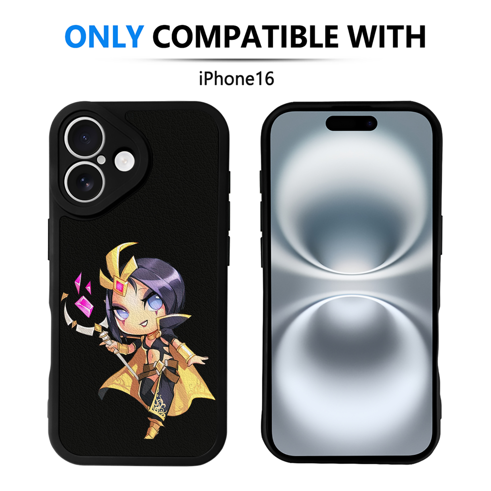 リーグ・オブ・レジェンド League of Legends LOL 【iPhone 16シリーズ対応】シリコンスマホケース（レザー調） 材質：シリコン
